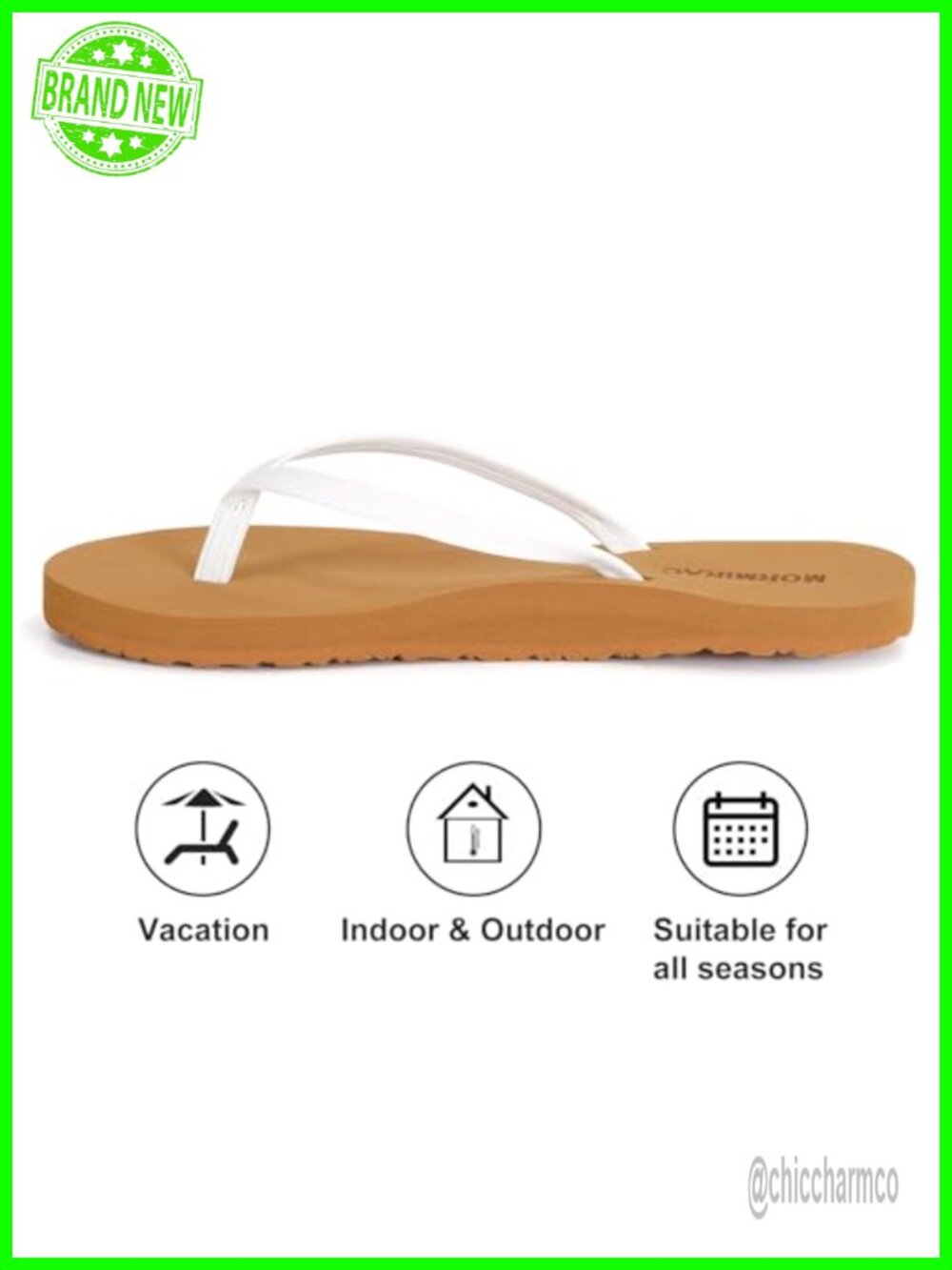Faux Leather Thong Sandals Summer Beach Flip Flops Yoga Cushion Arch Support - Picture 2 of 4